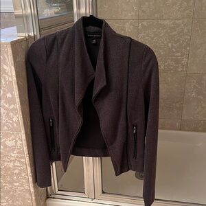 Banana Republic Black Blazer with Waterfall Collar